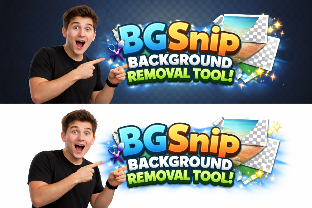 download image with transparent background PNG example on dark and light