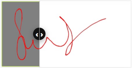 remove background from signature to transparent PNG - bgsnip